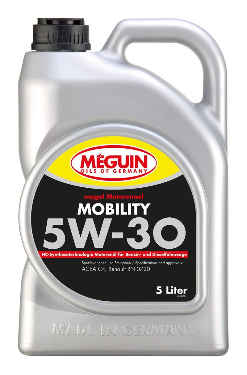 Meguin Megol Mobility SAE 5W-30 | 5 L | Synthesetechnologie Motoröl | Art.-Nr.: 3182 von Meguin
