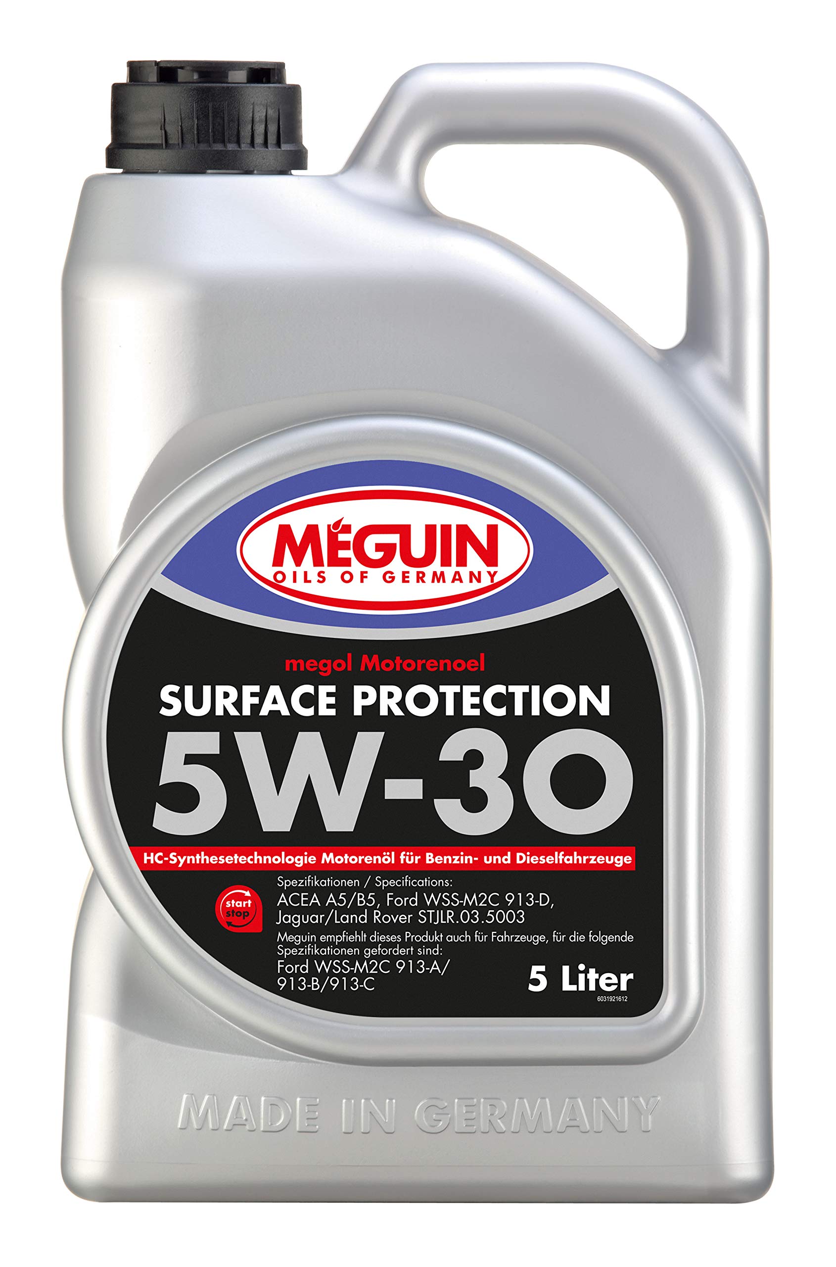 Meguin Megol Surface Protection SAE 5W-30 | 5 L | Synthesetechnologie Motoröl | Art.-Nr.: 3192 von Meguin