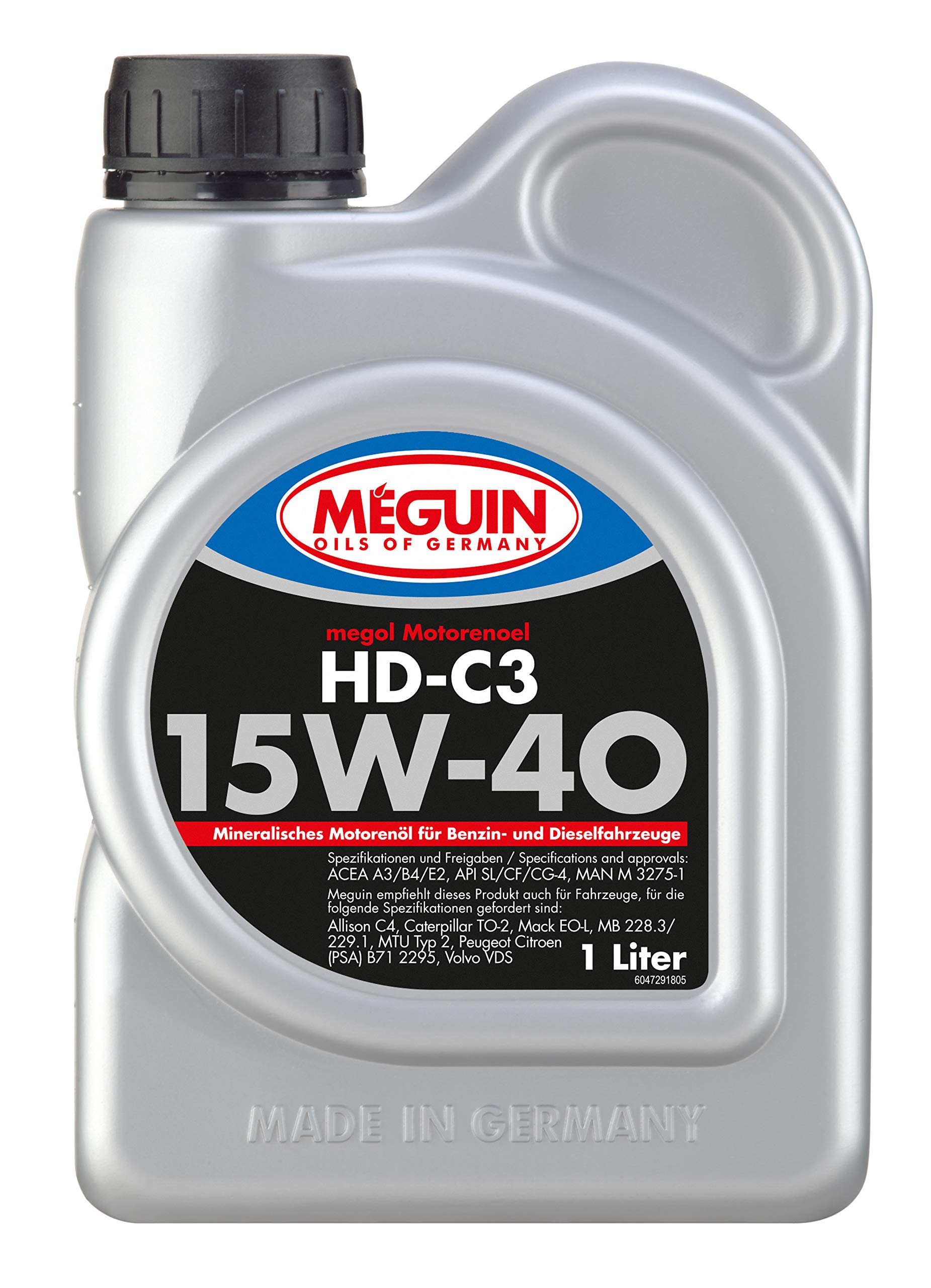 Meguin Megol HD-C3 SAE 15W-40 | 1 L | mineralisches Motoröl | Art.-Nr.: 4729 von Meguin