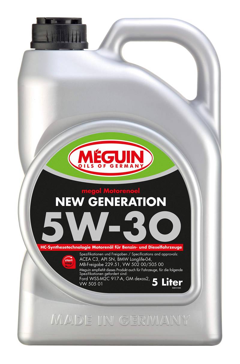 Meguin Megol New Generation SAE 5W-30 | 5 L | Synthesetechnologie Motoröl | Art.-Nr.: 6513 von Meguin