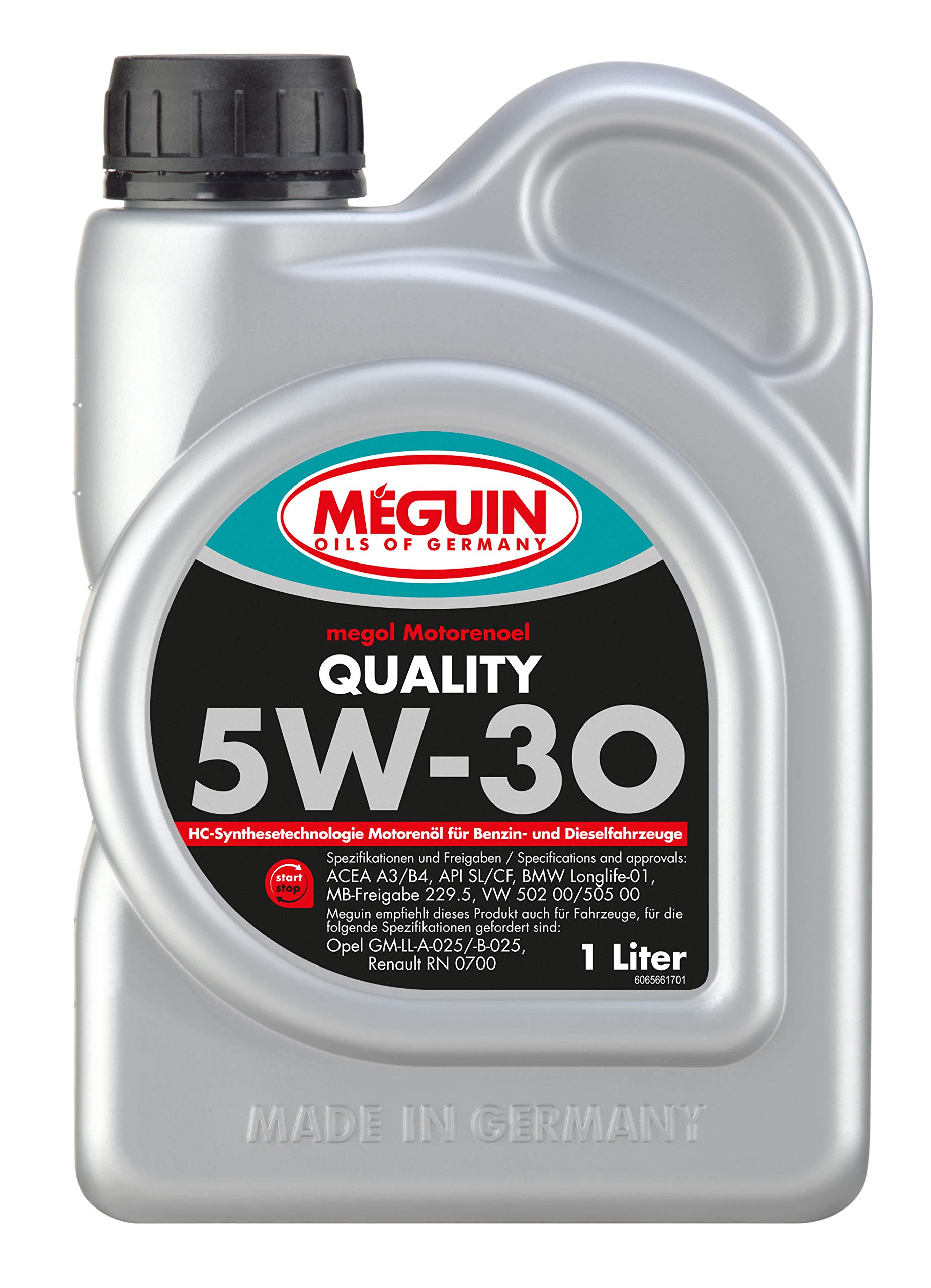 Meguin Megol Quality SAE 5W-30 | 1 L | Synthesetechnologie Motoröl | Art.-Nr.: 6566 von Meguin