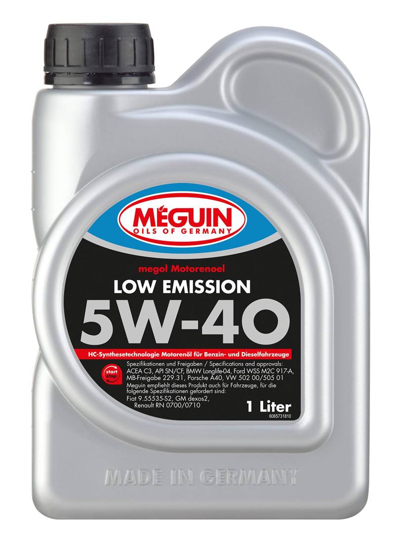 Meguin Megol Low Emission SAE 5W-40 | 1 L | Synthesetechnologie Motoröl | Art.-Nr.: 6573 von Meguin