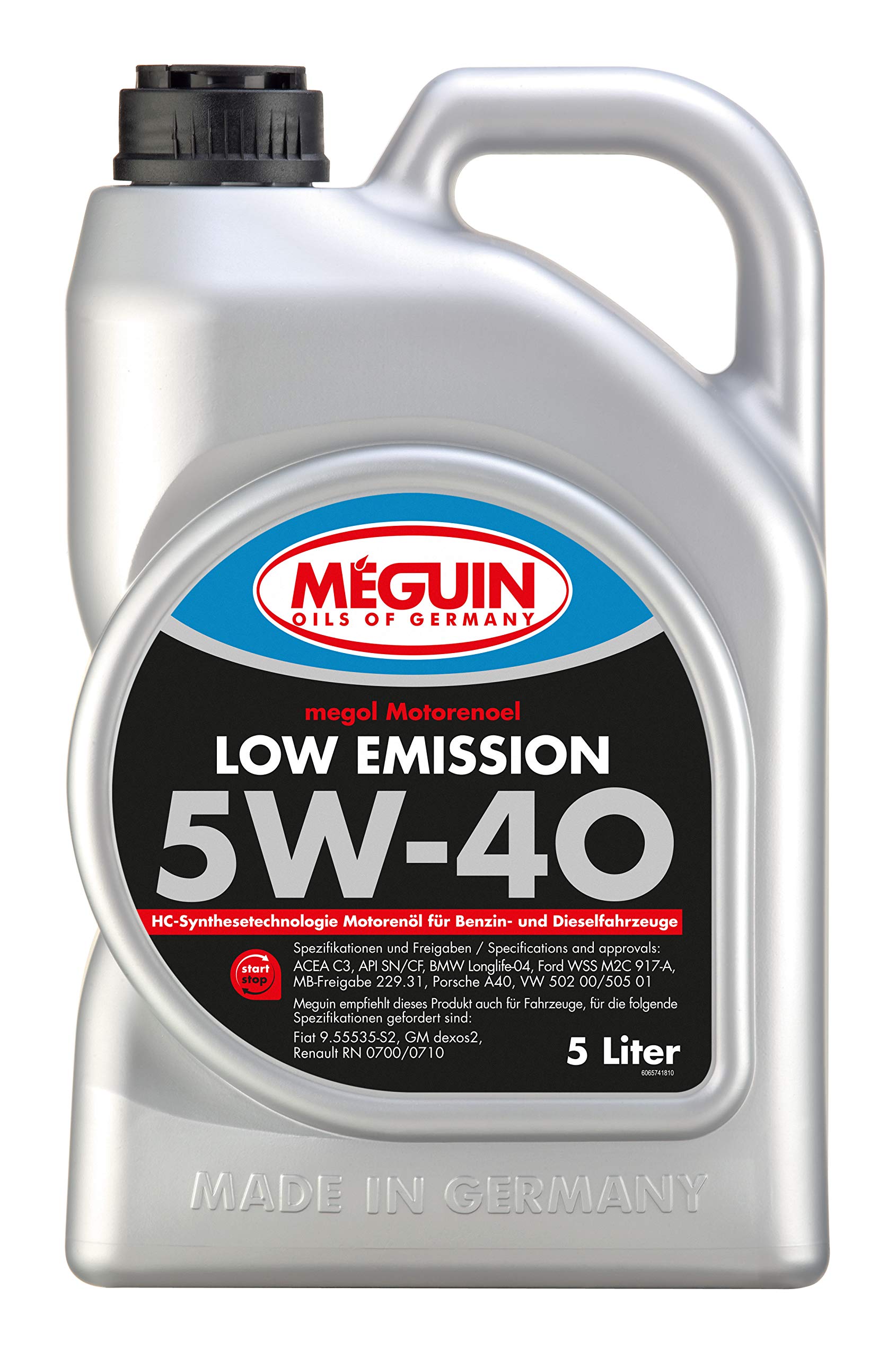 Meguin Megol Low Emission SAE 5W-40 | 5 L | Synthesetechnologie Motoröl | Art.-Nr.: 6574 von Meguin