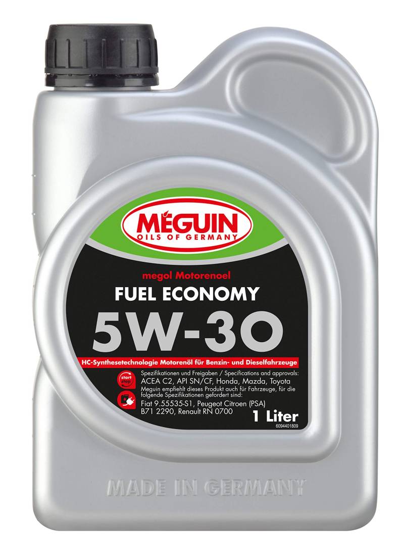 Meguin Megol Fuel Economy SAE 5W-30 | 1 L | Synthesetechnologie Motoröl | Art.-Nr.: 9440 von Meguin