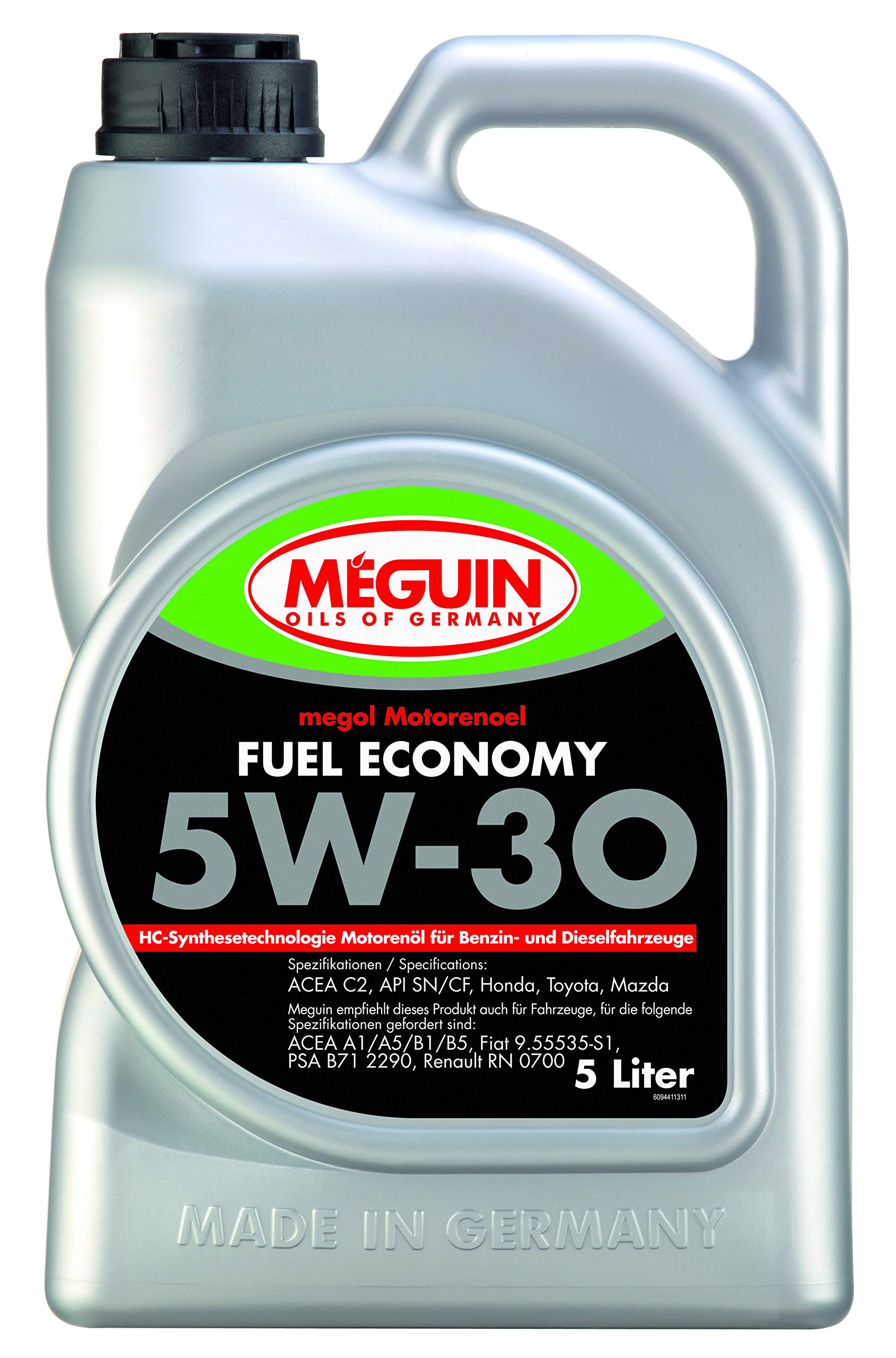 Meguin Megol Fuel Economy SAE 5W-30 | 5 L | Synthesetechnologie Motoröl | Art.-Nr.: 9441 von Meguin