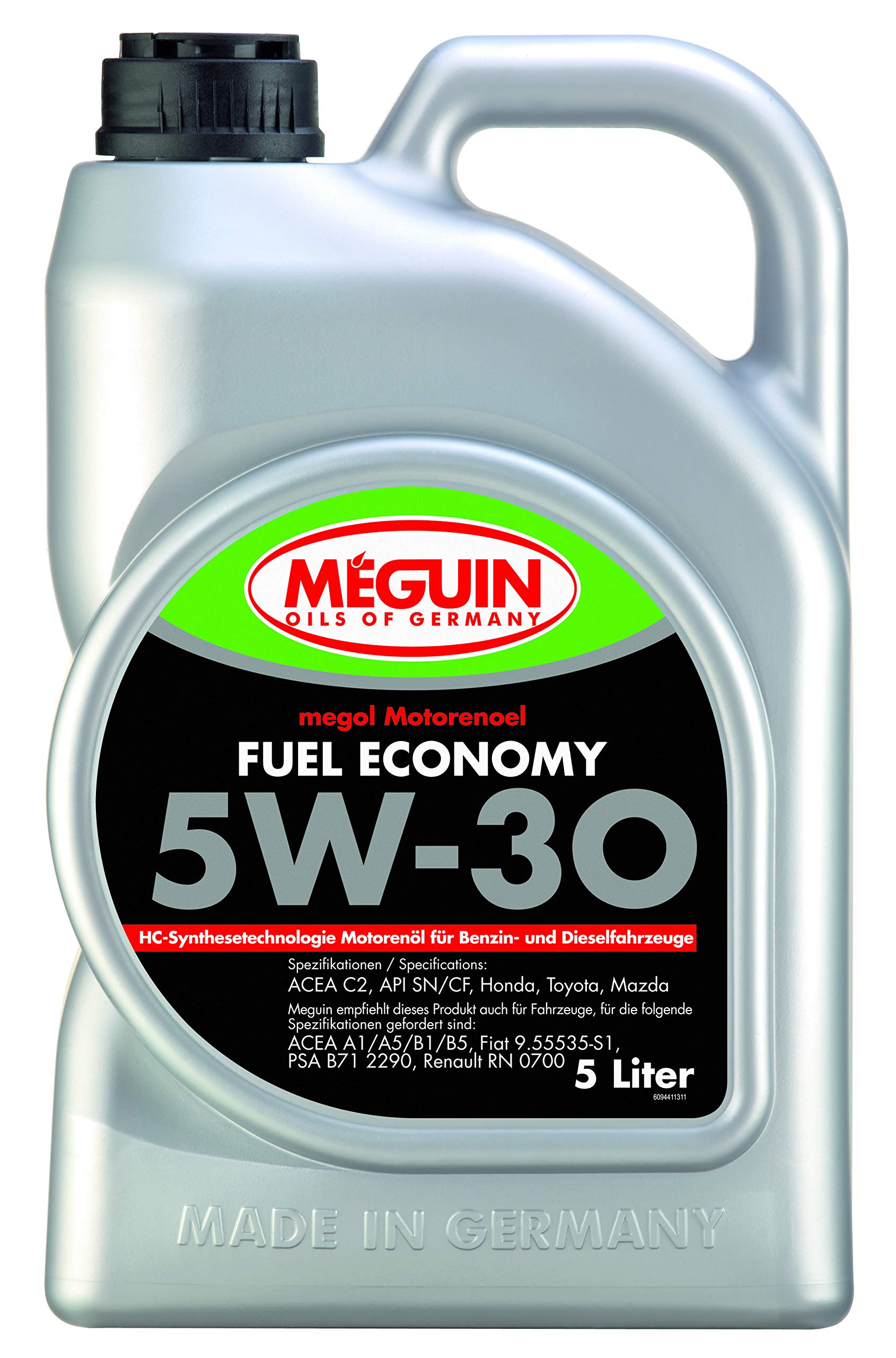 Meguin Megol Fuel Economy SAE 5W-30 | 5 L | Synthesetechnologie Motoröl | Art.-Nr.: 9441, farblos Meguin Megol Fuel Economy SAE 5W-30 | 5 L | Synthesetechnologie Motoröl | Art.-Nr.: 9441, farblos von Meguin