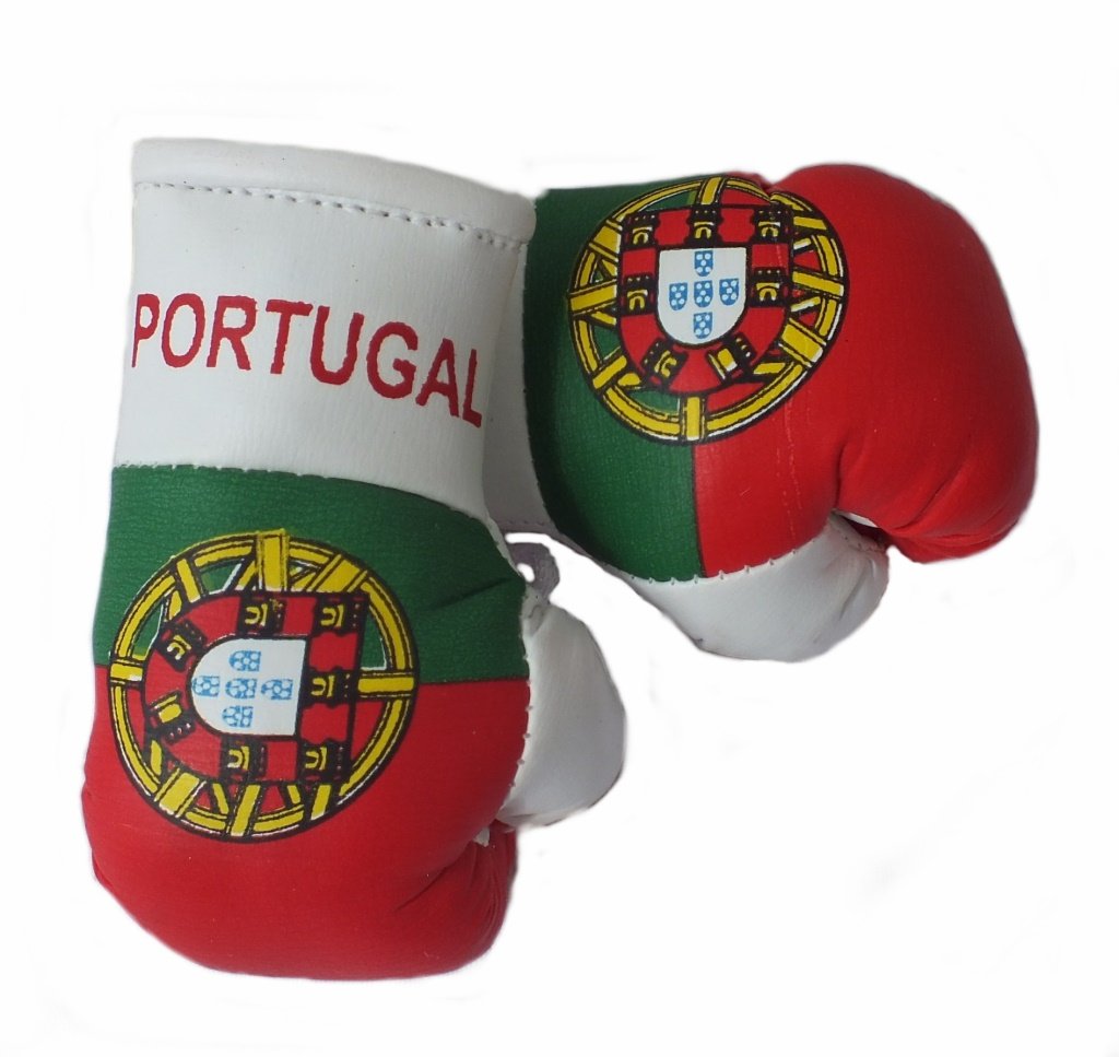 Unbekannt Mini Boxhandschuhe PORTUGAL, 1 Paar (2 Stück) Miniboxhandschuhe z. B. für Auto-Innenspiegel von Unbekannt