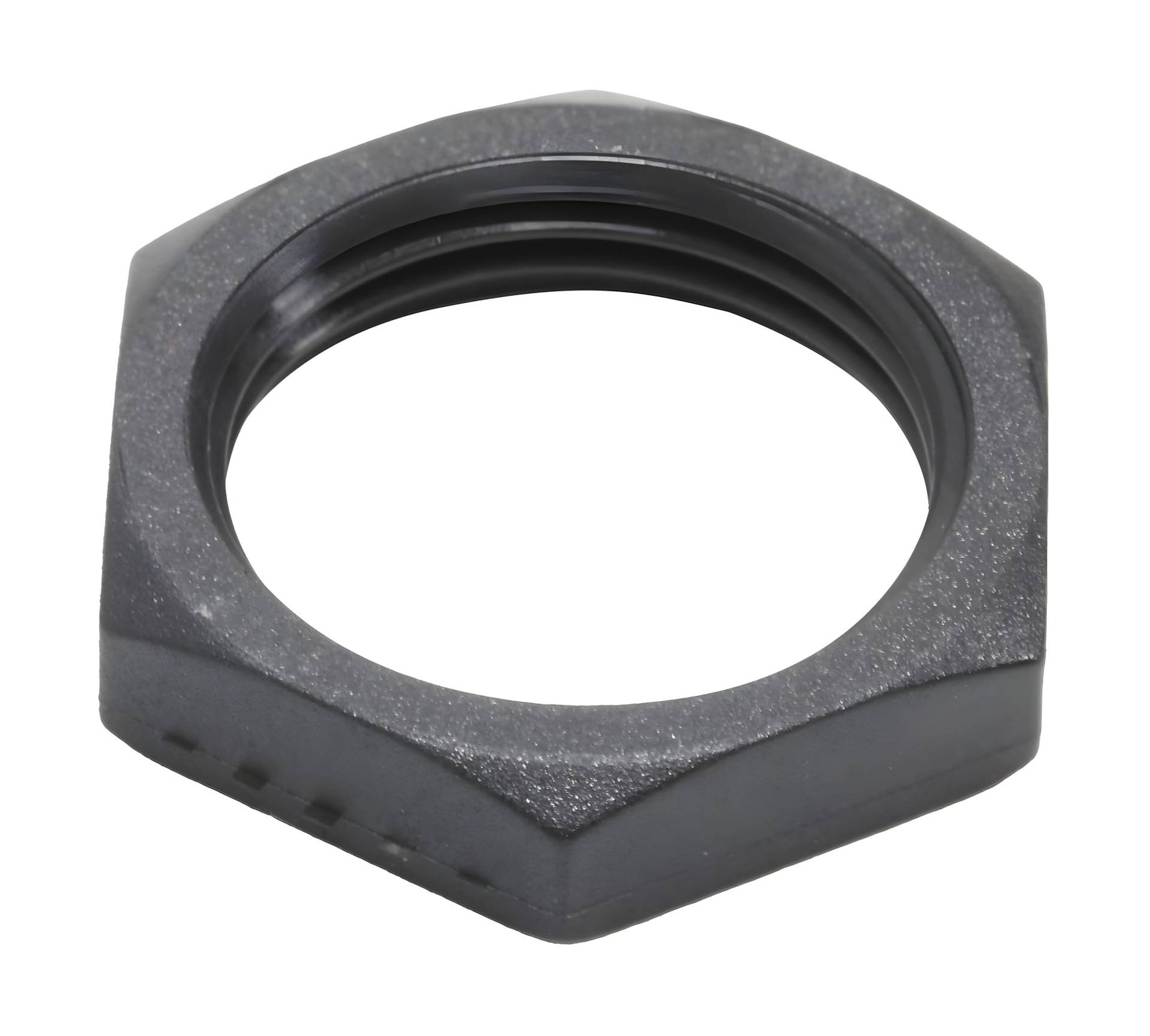 Mutter - Sechskantmutter M22 x 1,5 - schwarzer Kunststoff Mutter - Sechskantmutter M22 x 1,5 - schwarzer Kunststoff von MZA