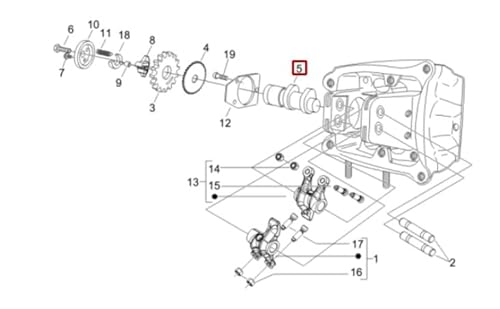 Nockenwelle Piaggio für 500 i.e, 8737465 von PIAGGIO