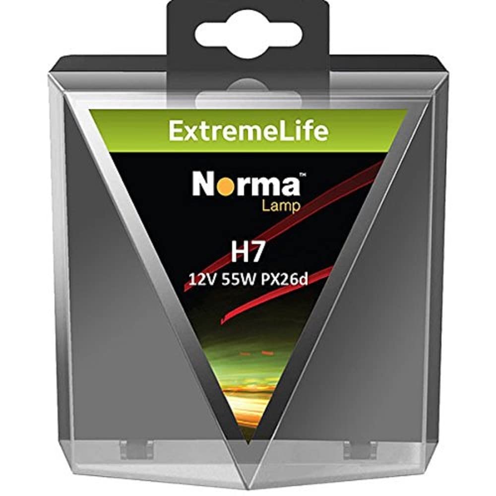 Norma 214607-302 H7 Halogen Scheinwerferlampe Twin Box Extreme Life 12 V 55 W PX26d von Norma