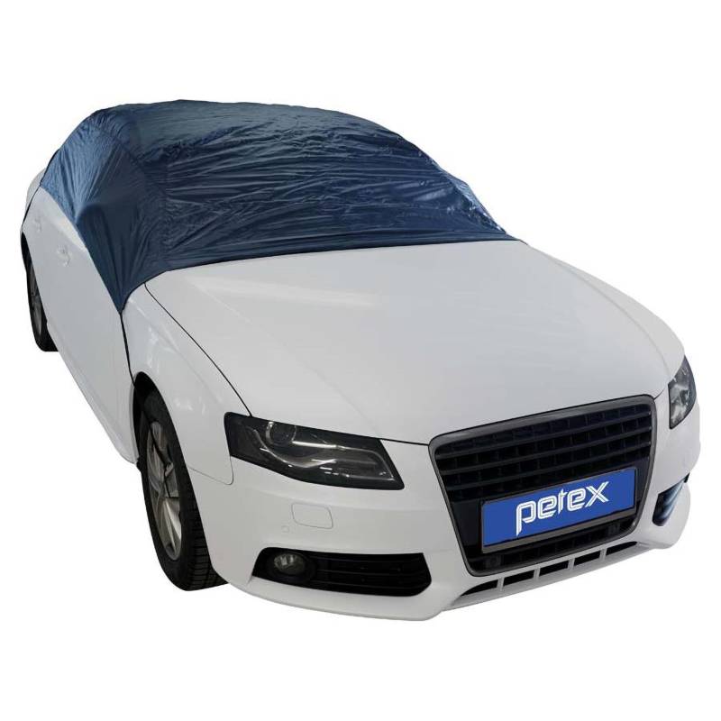 PETEX Autoabdeckung Halbgarage Größe XL (ca 315 x 145 x 61 cm), Nylon, blau von PETEX