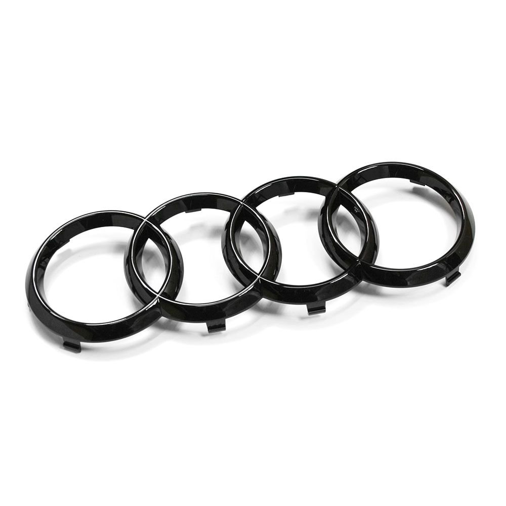 Audi, Kompatibel mit Auto, Original Ringe Black Edition Kühlergrill Emblem Blackline Zeichen Logo schwarz Audi, Kompatibel mit Auto, Original Ringe Black Edition Kühlergrill Emblem Blackline Zeichen Logo schwarz von Audi