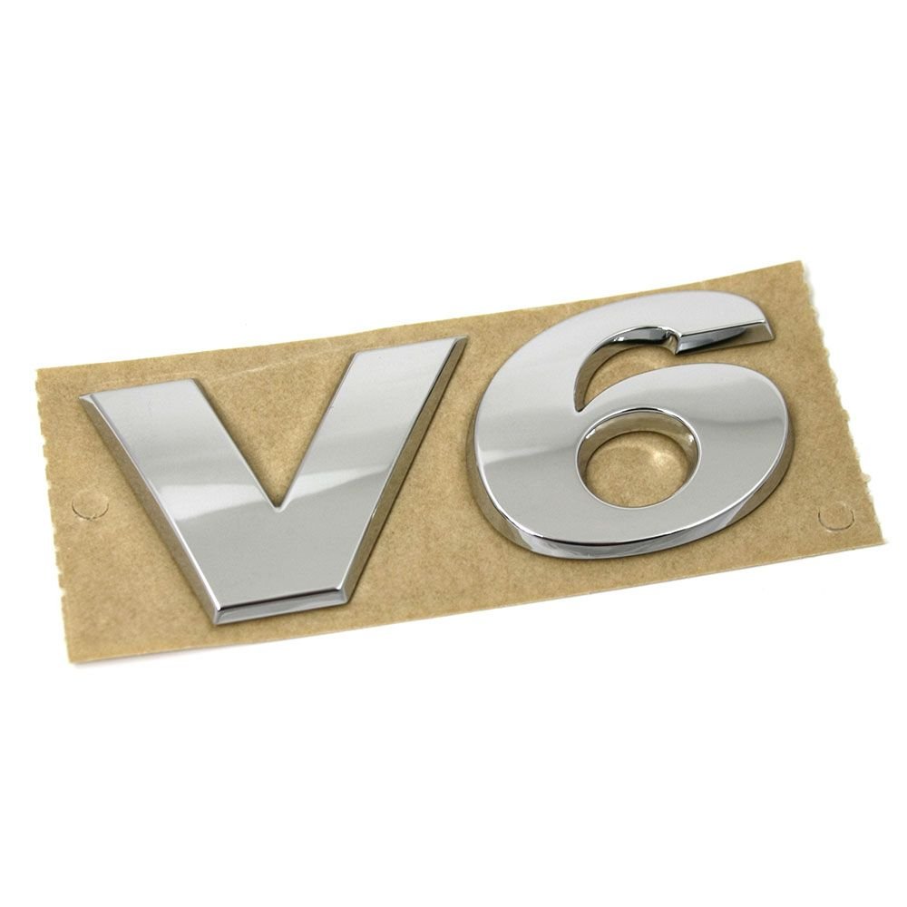 Original V6 Schriftzug Emblem Logo Zeichen chrom von Volkswagen