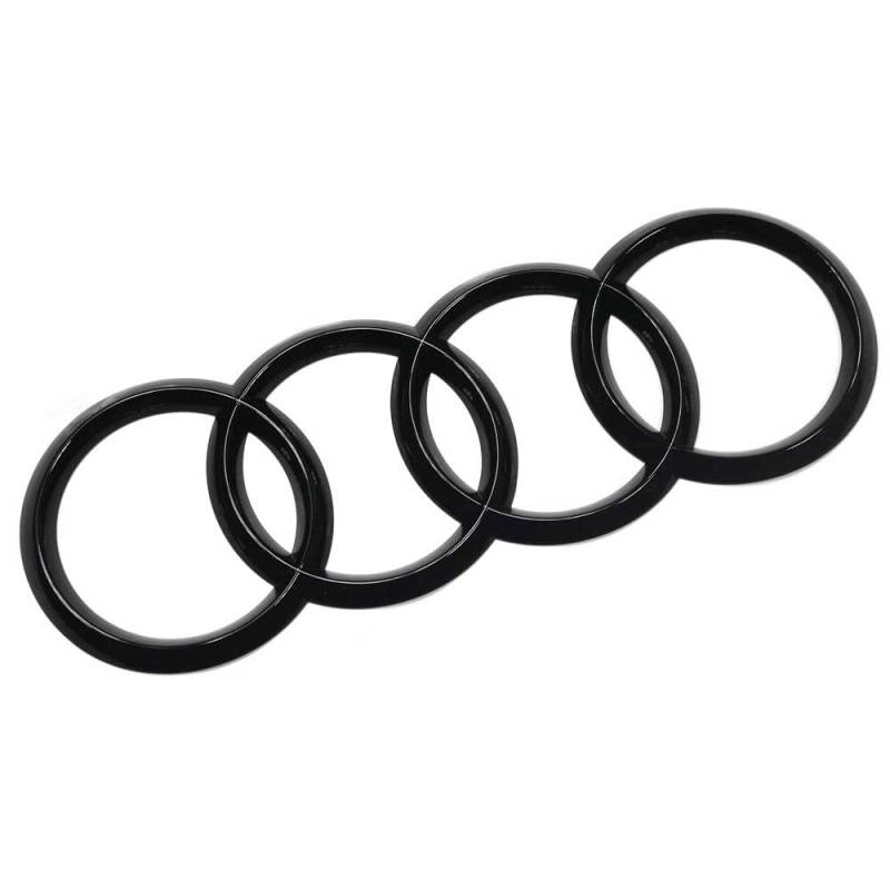 Audi 8W9853742AT94 Zeichen Heckklappe Ringe Black Edition Emblem Blackline Logo schwarz (20.1 x 7.0 cm) von Audi