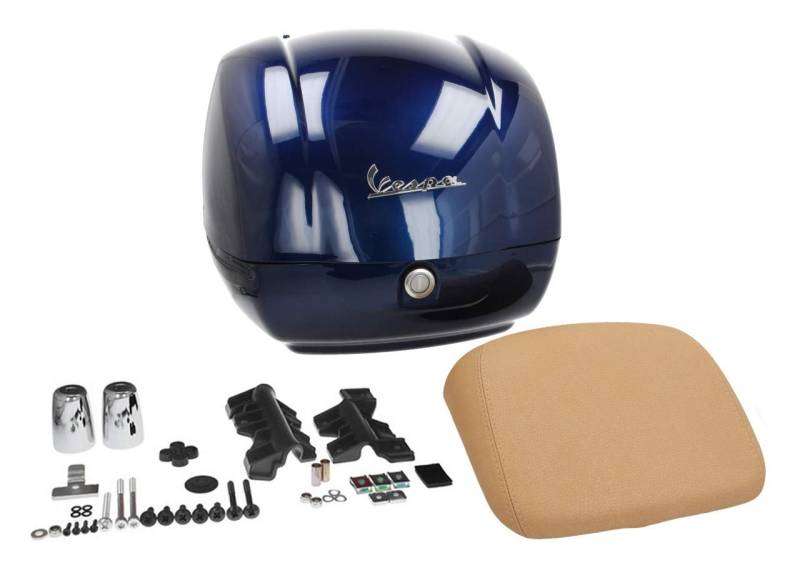 PIAGGIO Topcase Original für Vespa GTS 125, 300 CCM ab 2019 (Dunkelblau 289/A, 36 Liter, Gepäckträgerkoffer) von Unbekannt
