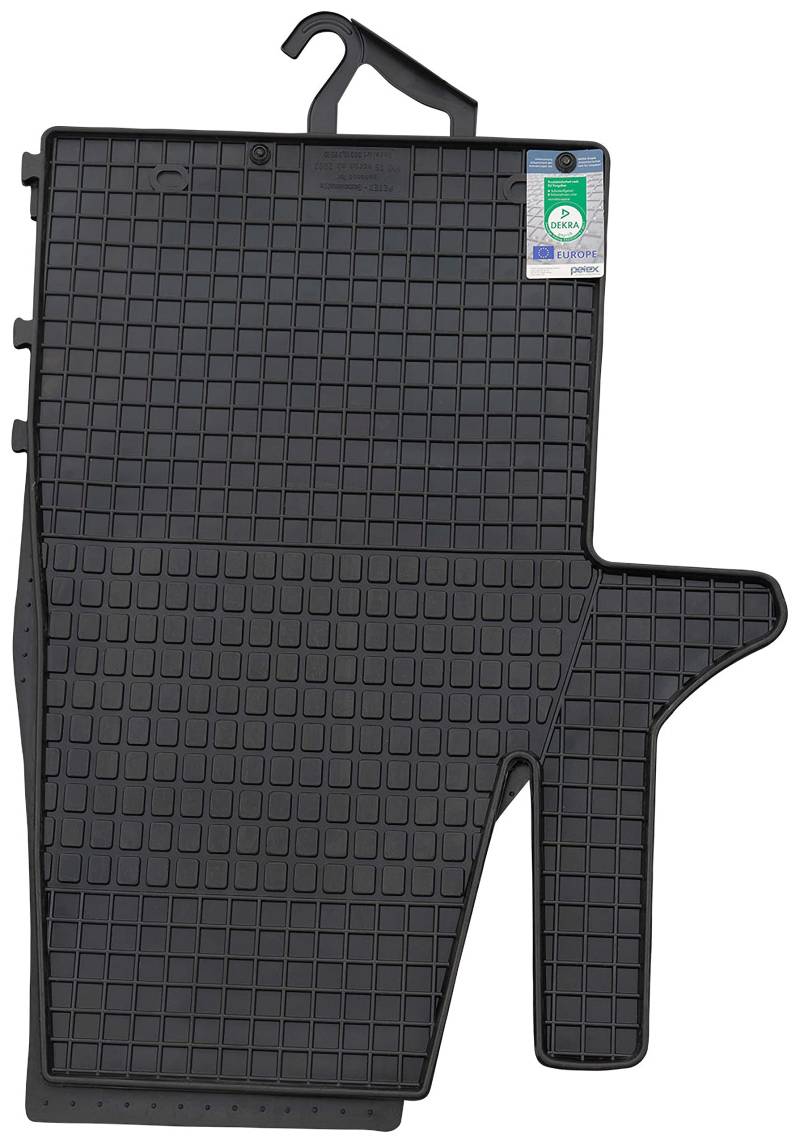 PETEX 68510 Gummimatten für passend für T5 ab 37742 / T6 ab 42156 Führerhaus 2-Sitzer Fußmatten schwarz 3-teilig von PETEX