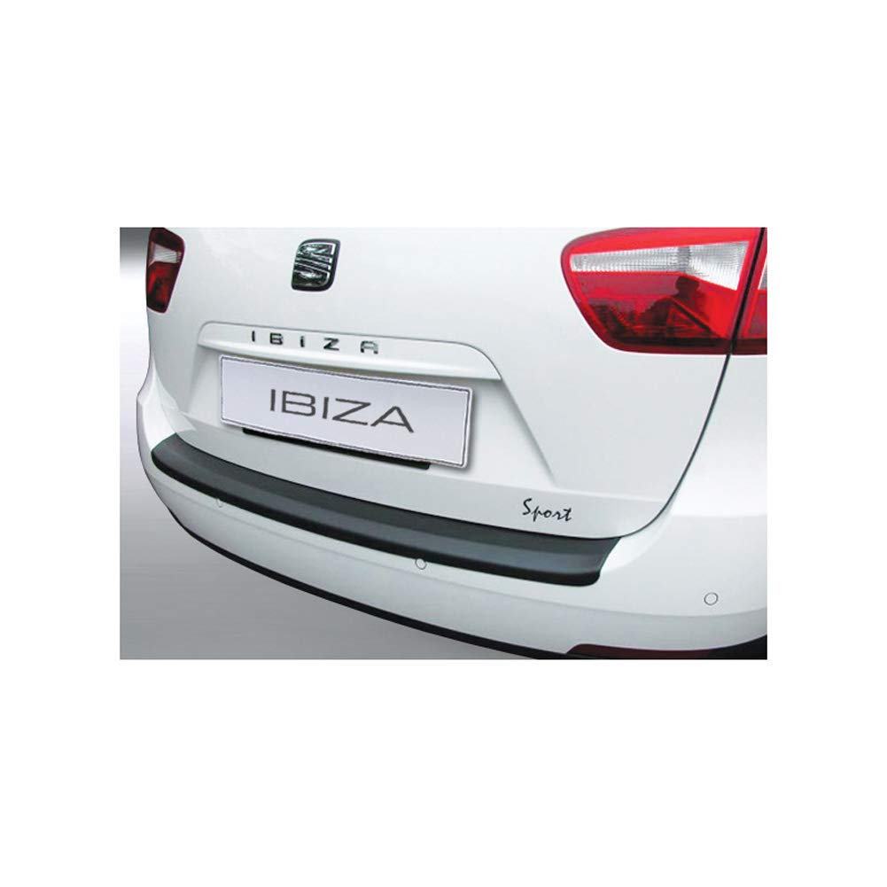 ABS Heckstoßstangenschutz kompatibel mit Seat Ibiza ST 2010-2016 Schwarz von RGM