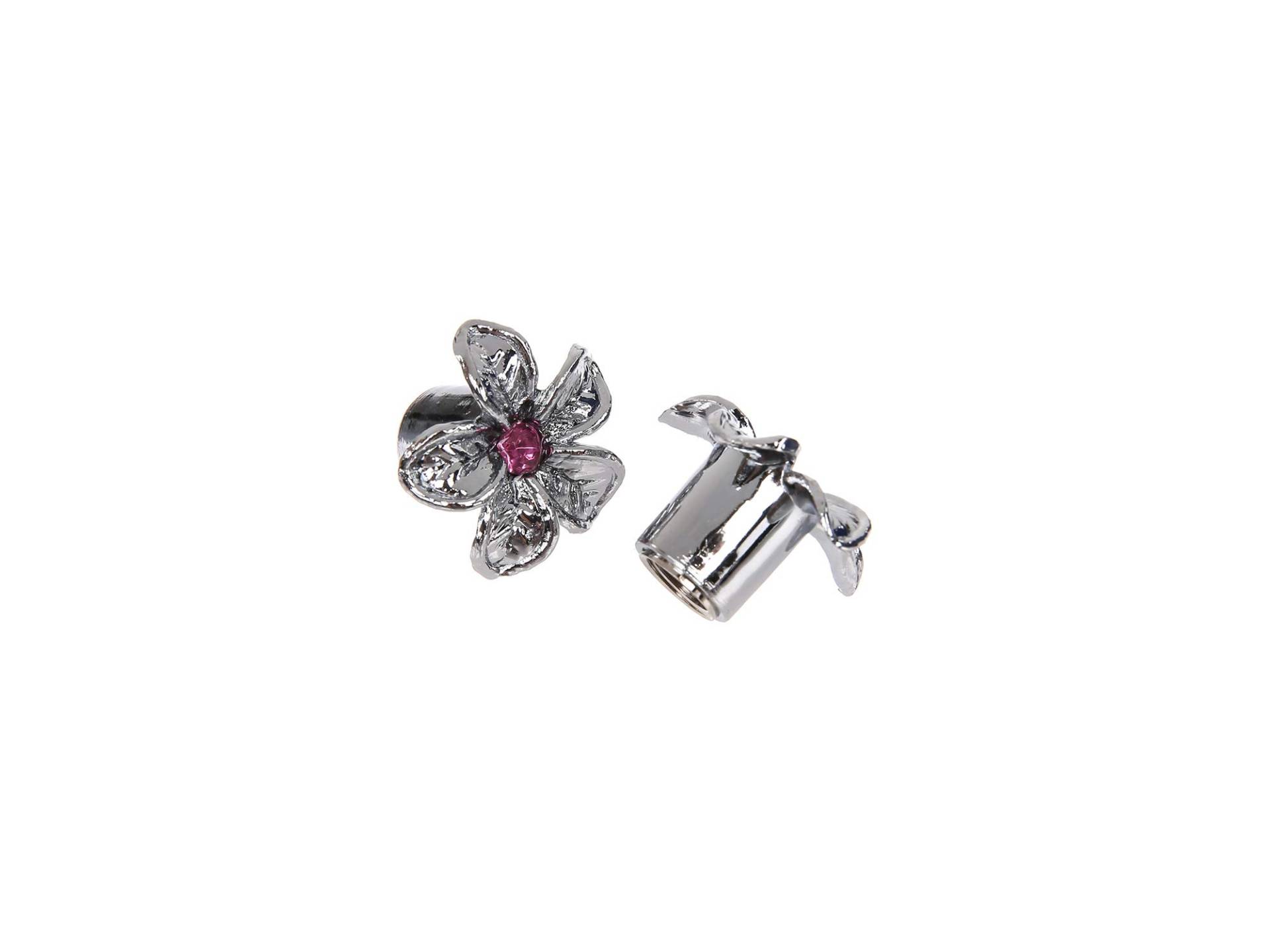 Set: 2X Ventilkappe Blume, Chrom Set: 2X Ventilkappe Blume, Chrom von AKF