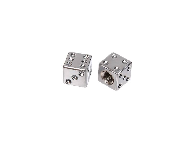 Set: 2X Ventilkappe Würfel, Chrom von AKF