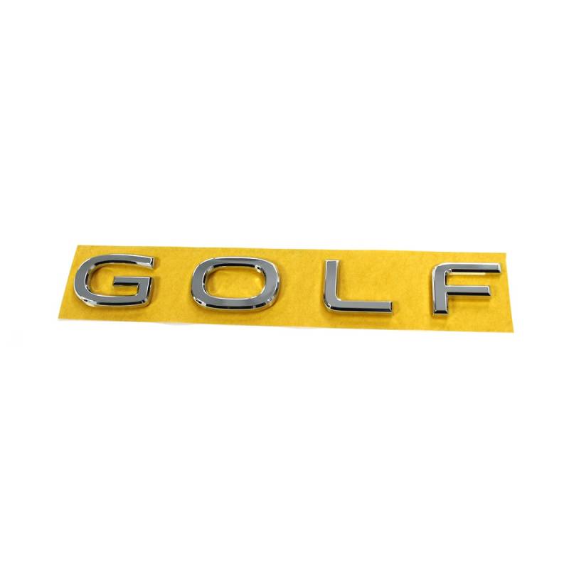 Volkswagen 5H08536872ZZ Schriftzug Golf Heckklappe Aufkleber Emblem Logo Buchstaben, Chrom von Volkswagen