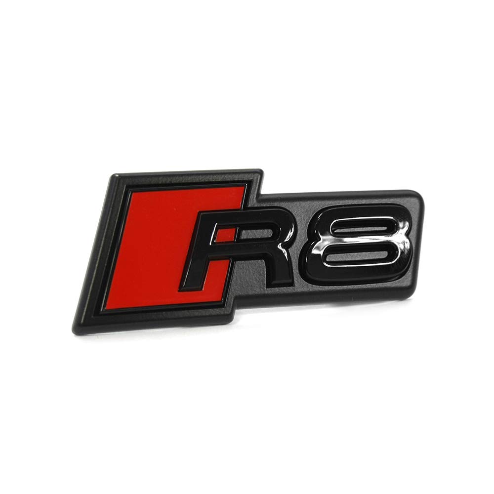 Original Audi R8 Schriftzug Emblem Logo Schwarz Front Kühlergrill von Audi