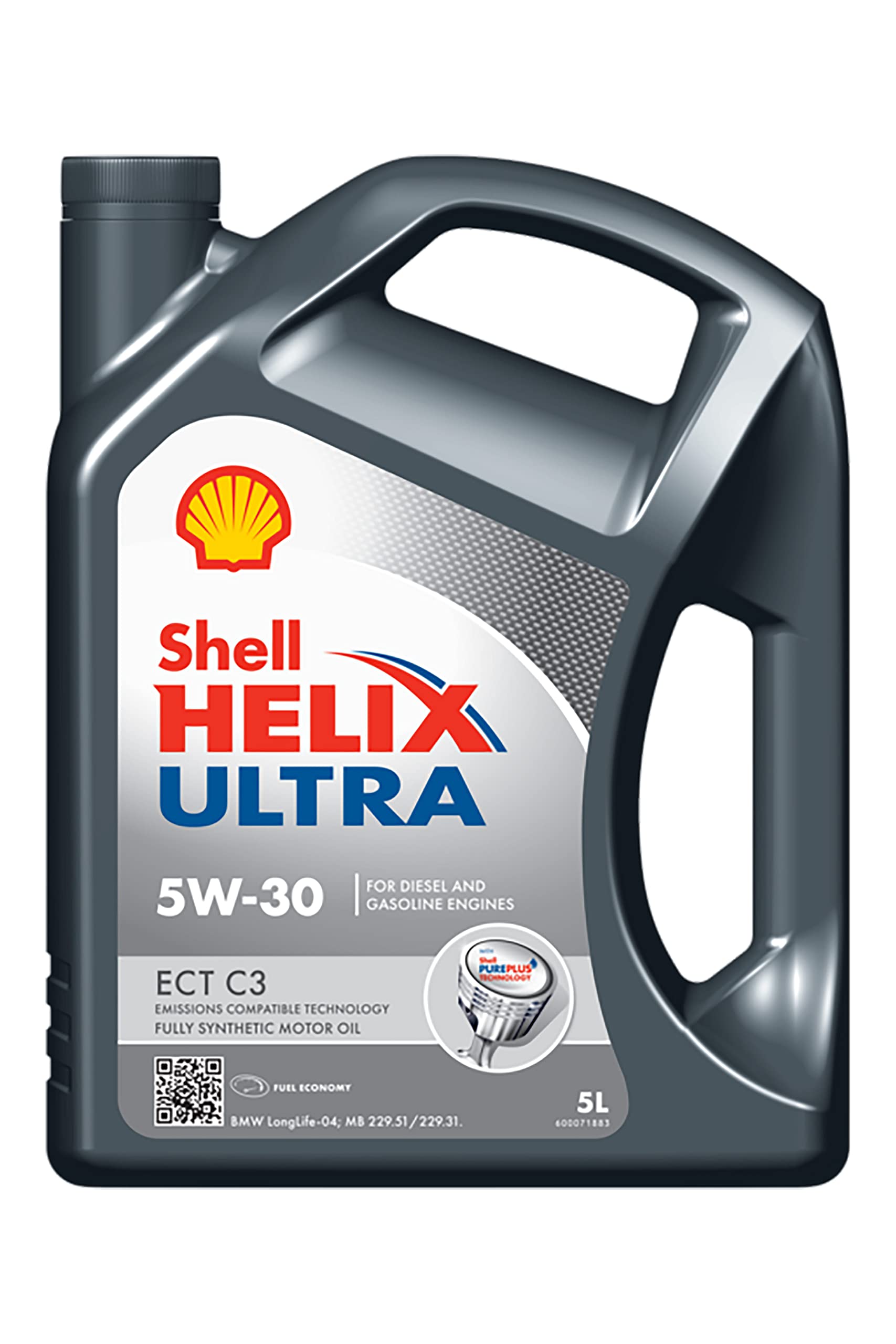 ‎Shell Shell HELIX ULTRA ECT C3 5W30 Motorenöl, 5L von Shell