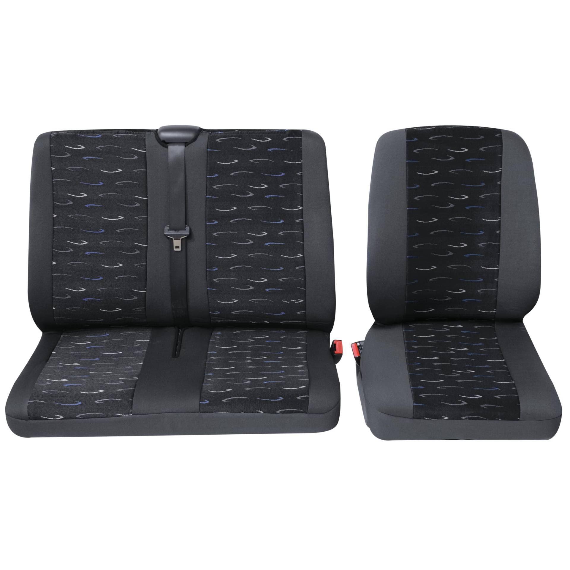PETEX Auto Transporter Sitzbezüge für Einzel- und Doppelsitz (vorne) 2-teilig - Profi 2 in blau von PETEX