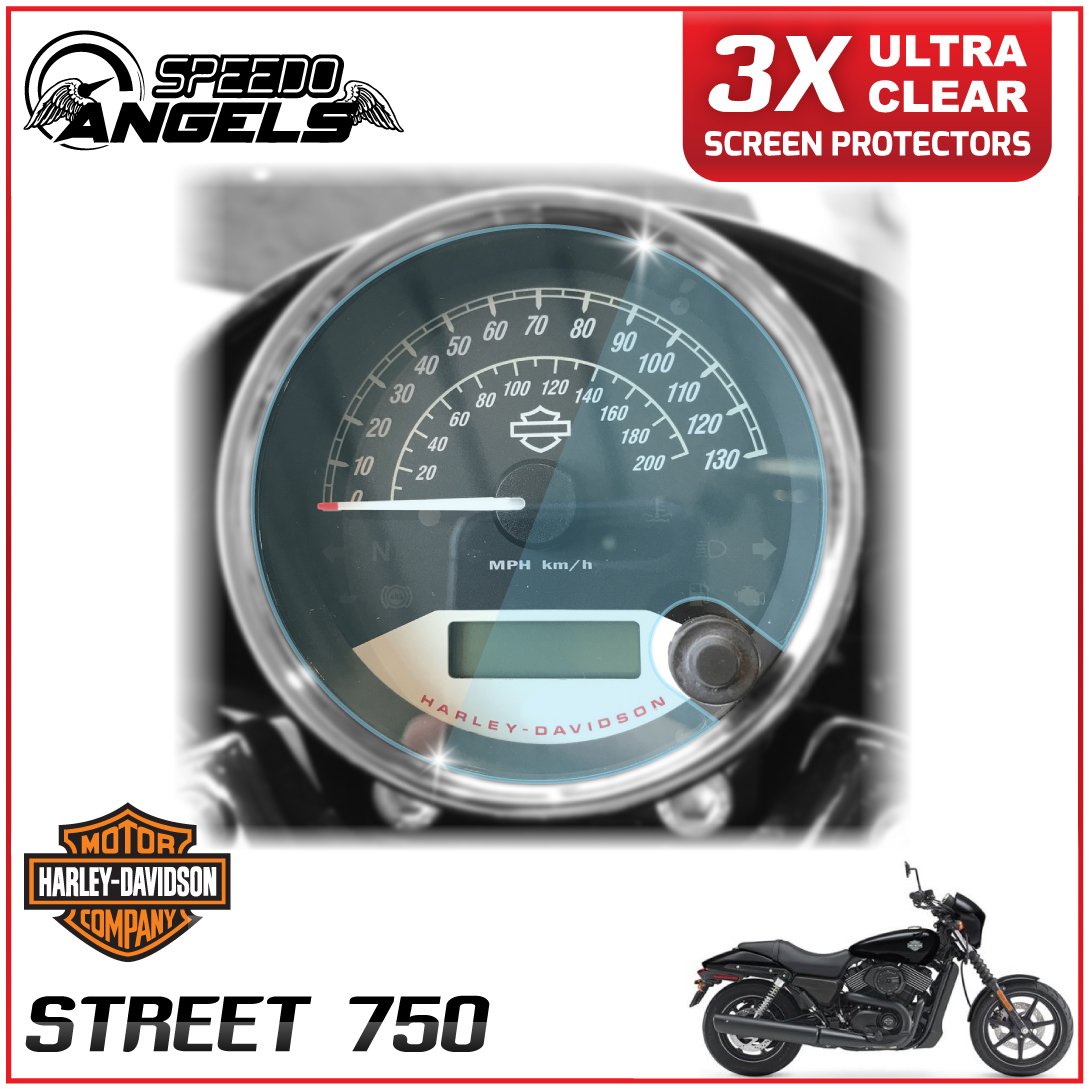 Speedo-Angels 3 x Harley Davidson Street 750 Instrumentencluster/Tachometer/Speedo anzeigenschutzfolie Bildschirmschutz - ultra klar von Speedo Angels