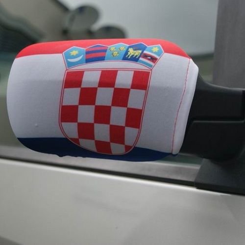 Unbekannt Spiegelflagge/Spiegelfahne Kroatien 1 Paar, Auto/PKW Rückspiegel/Autospiegel Fahne/Flagge/Überzug von Unbekannt