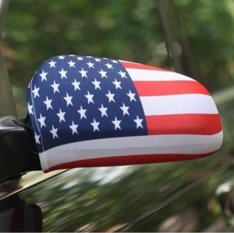 Spiegelflagge/Spiegelfahne USA 1 Paar, Auto/PKW Rückspiegel/Autospiegel Fahne/Flagge/Überzug von Unbekannt