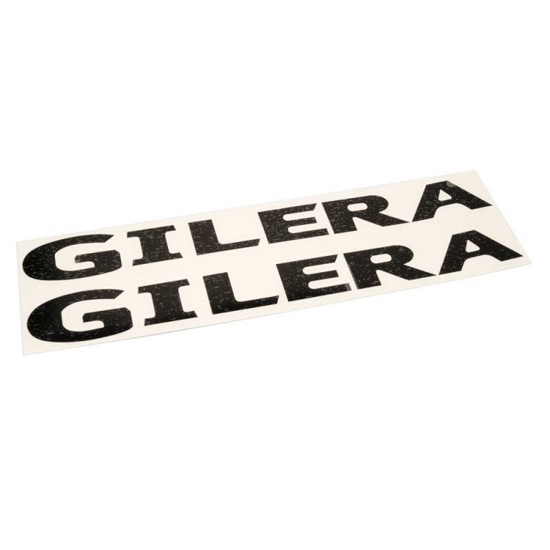 GILERA Sticker-Set (2 Stück) - Rot, Kunststoff, Metall, Glas - Motorrad-Aufkleber-Set von Unbekannt