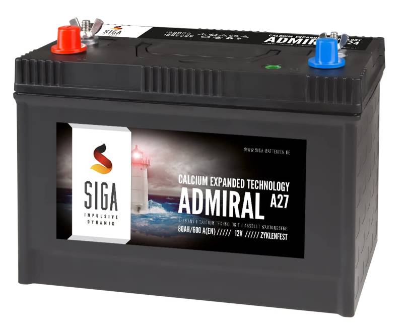 Unbekannt Bootsbatterie 70Ah Bordnetzbatterie Versorgungsbatterie Boot SIGA Marine Batterie A24 von Unbekannt