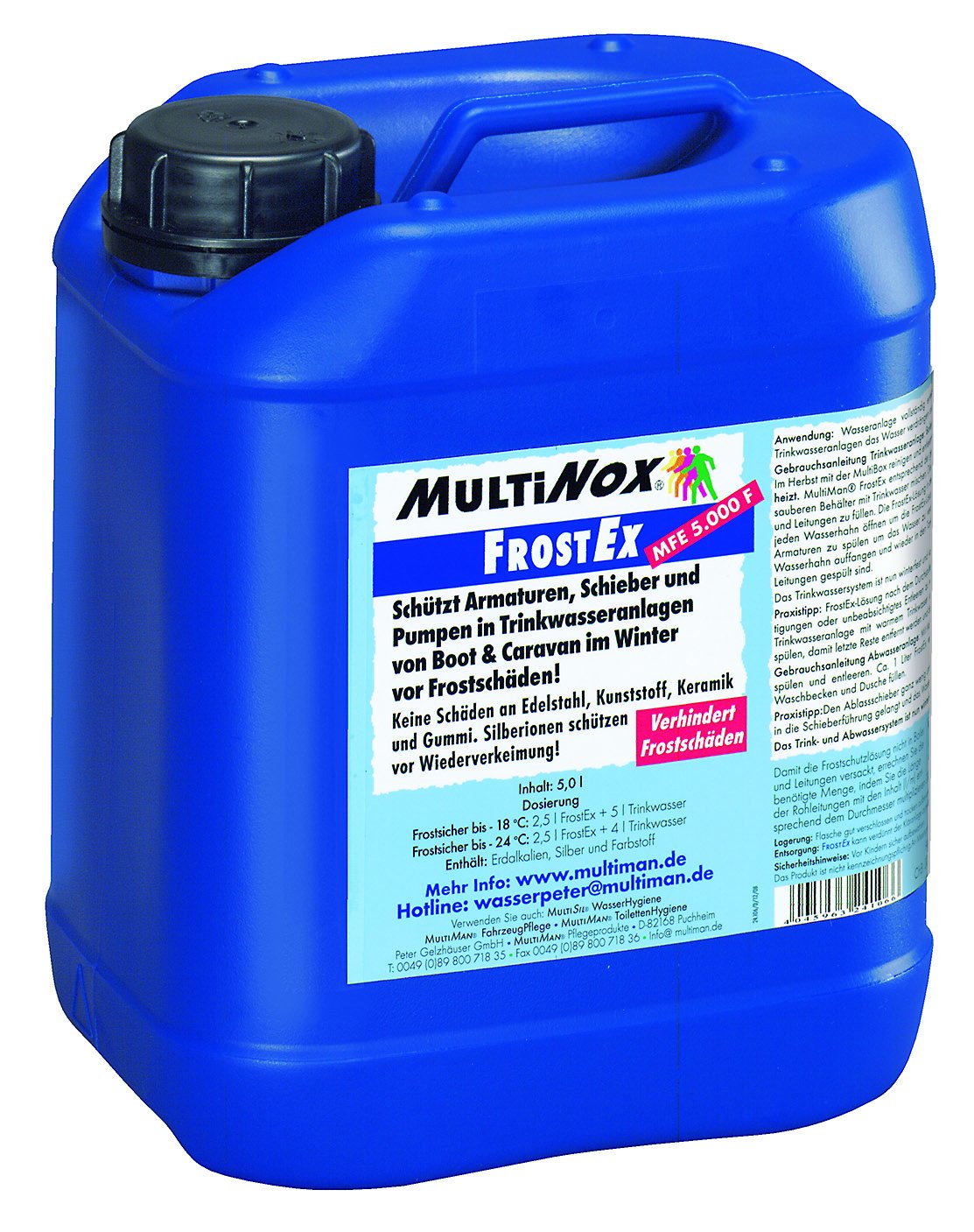 MultiNox FrostEx Frostschutz für Trink- und Abwassersysteme, Menge:5 Liter MultiNox FrostEx Frostschutz für Trink- und Abwassersysteme, Menge:5 Liter von Multiman