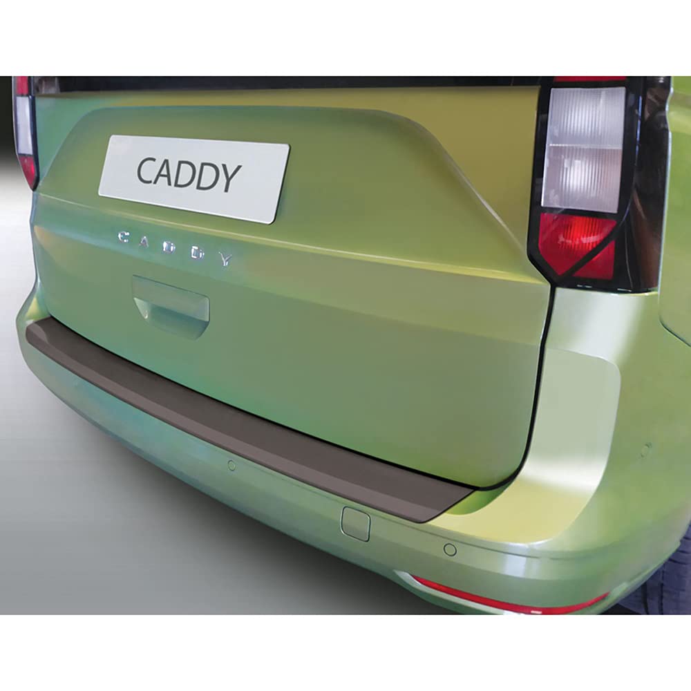 RGM ABS Heckstoßstangenschutz kompatibel mit Volkswagen Caddy V Box/MPV 2020- (Heckklappe oder Hecktüren) (für lackierte Stoßstangen) & Ford (Grand) Tourneo Connect 2022- - Schwarz von RGM