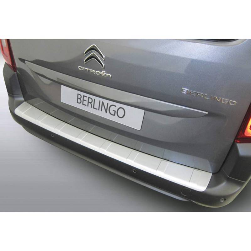 ABS Heckstoßstangenschutz kompatibel mit Citroën Berlingo Multispace/Peugeot Rifter/Opel Combo Tour (MPV) 2018- Schwarz 'Ribbed' von RGM