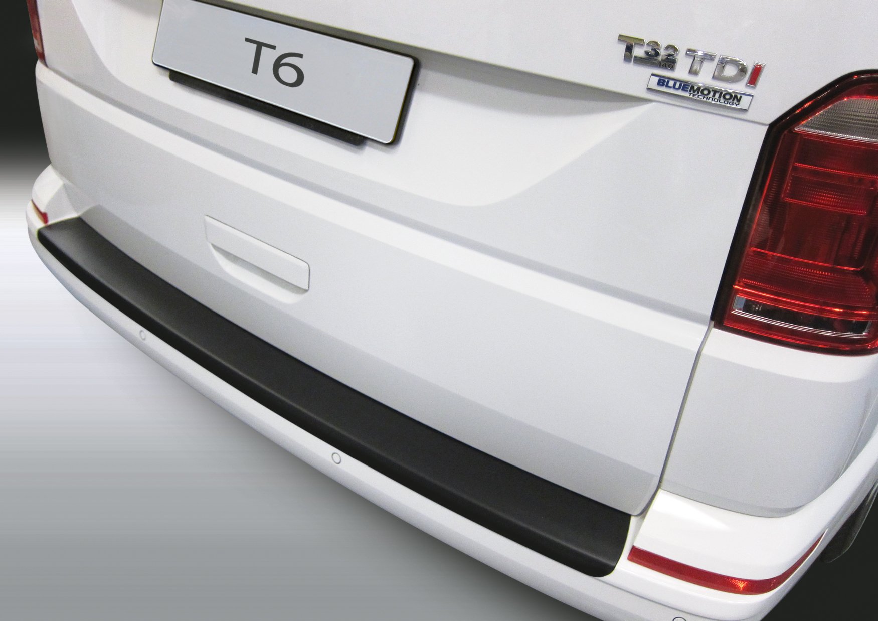 RGM ABS Heckstoßstangenschutz kompatibel mit Volkswagen Transporter T6 Caravelle/Multivan 9/2015- mit Heckklappe Silber von RGM
