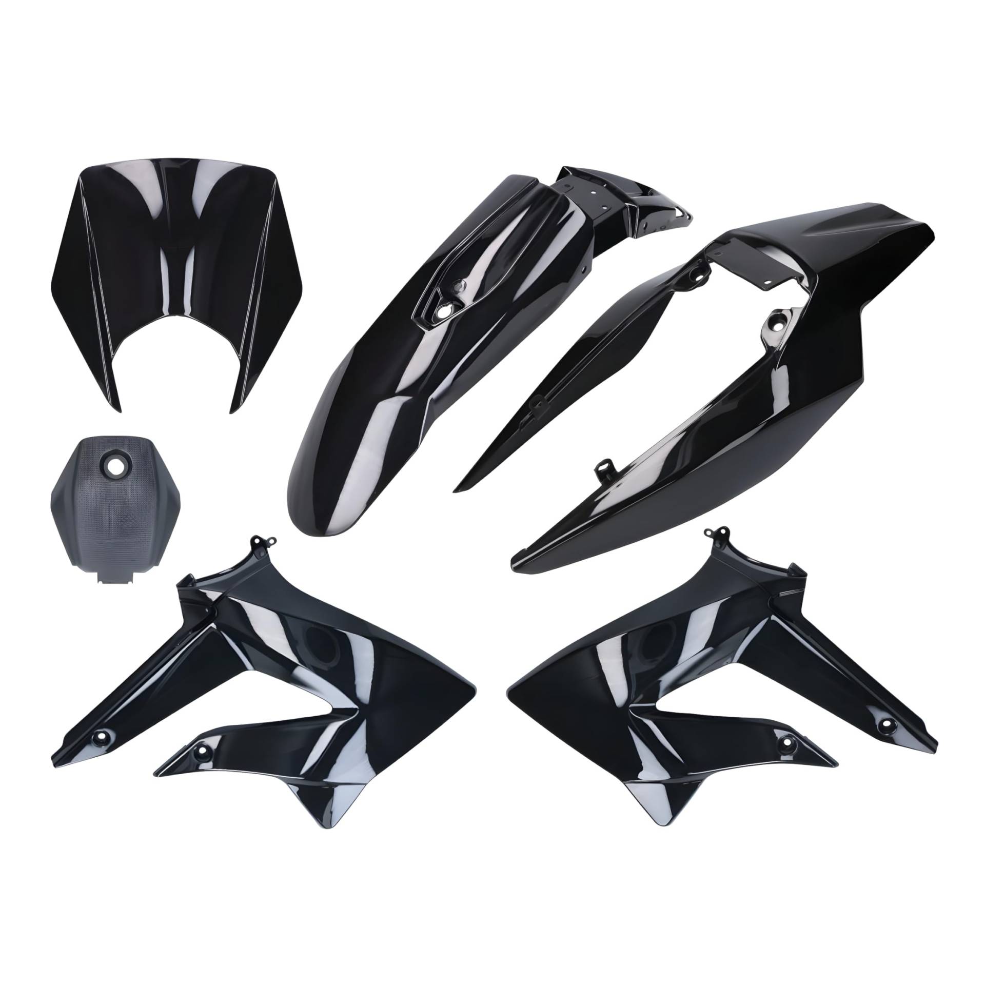 Verkleidung Kit komplett schwarz für Derbi Senda 2011-, Gilera RCR, SMT 2011- Verkleidung Kit komplett schwarz für Derbi Senda 2011-, Gilera RCR, SMT 2011- von 101_Octane