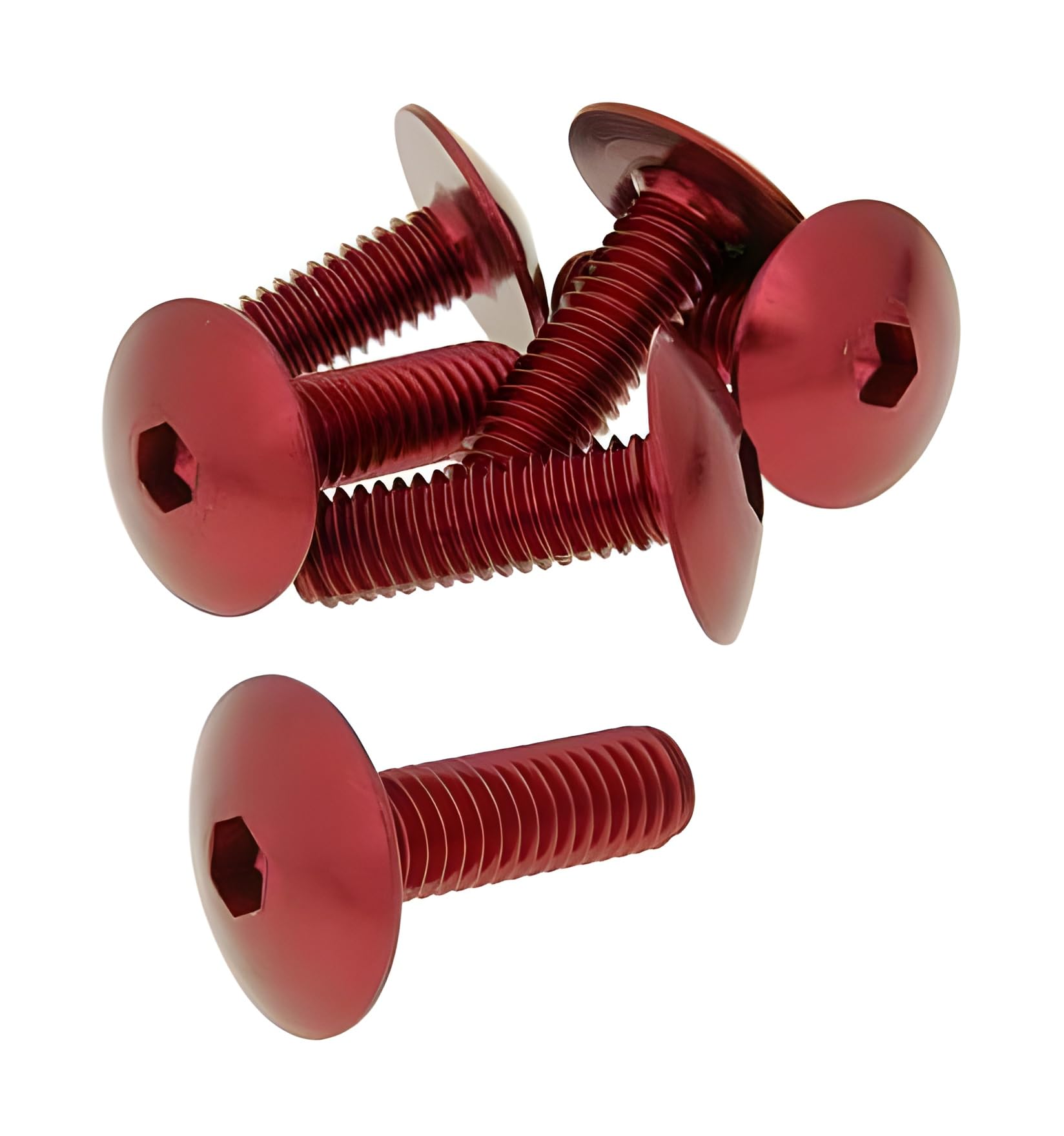 Vicma Fairing Screws hex Socket Head - Anodized Aluminum red - Set of 6 pcs - M6x20 von Artist Unknown