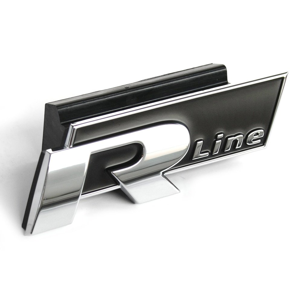 Volkswagen 2GA8539489B9 Schriftzug R-Line Kühlergrill Clip Emblem Logo Chrom von Volkswagen