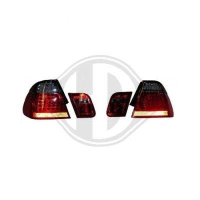 in.pro. 1214898 HD LED Rückleuchten BMW E46 Baujahr: 01-05, 4-türig, 4-teilig, klarglas, rot-schwarz von in.pro.