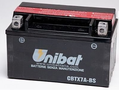 Batterie für Unibat no YUASA Roller CBTX7A-BS von Unibat