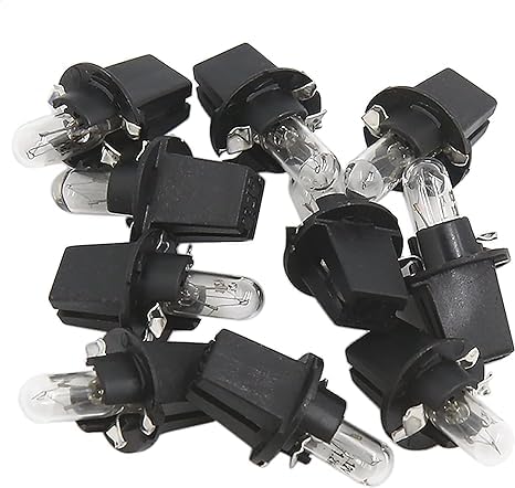 Unifizz 10 Stück DC 12 V 1,2 W T5 für Auto interne Glühlampe Armaturenbrett Licht Gelb von Unifizz