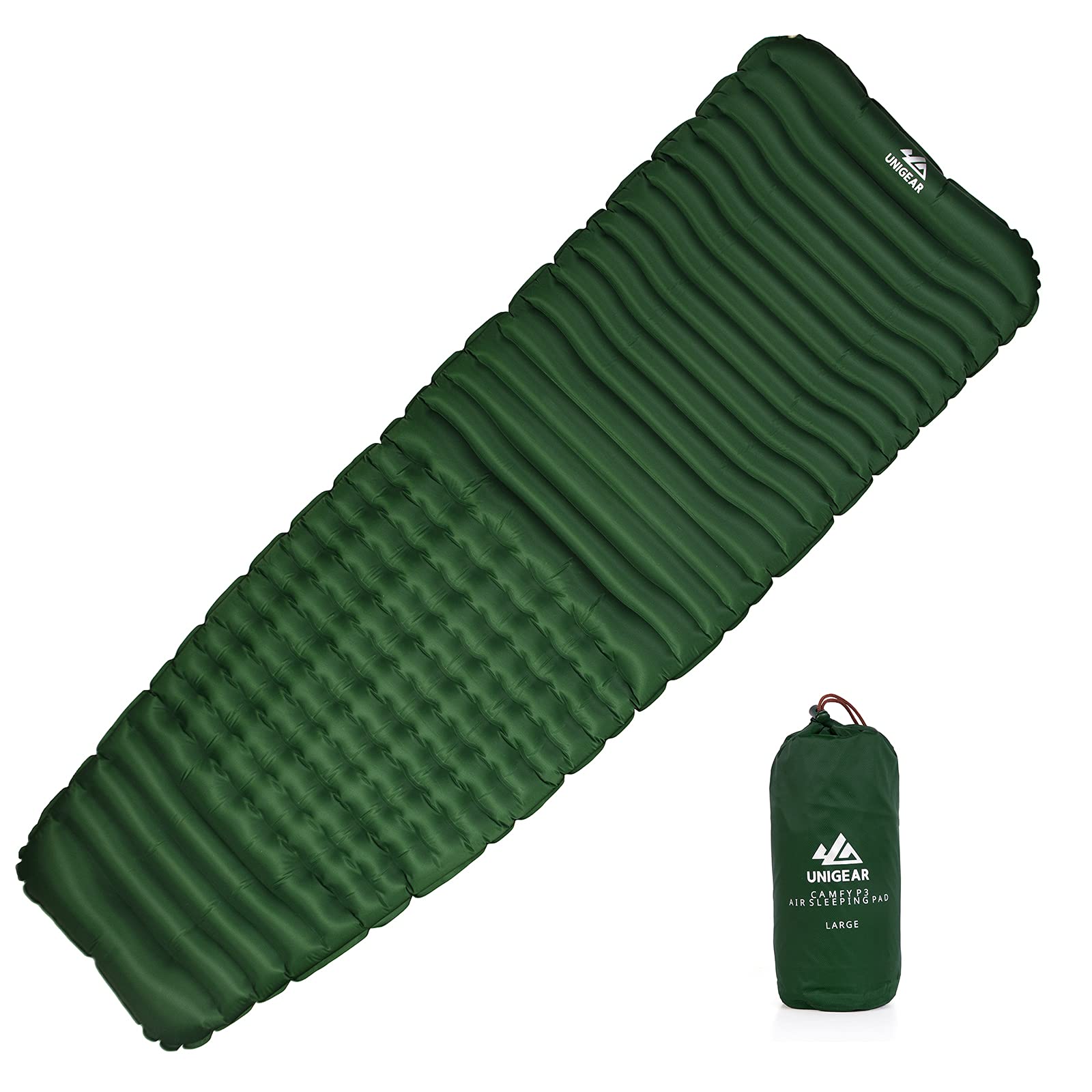 Unigear Campingmatratze, aufblasbar, Camfy P3 R-Wert 2, wasserdichte Matratze, Bequeme Schlafmatte für Camping Unigear Campingmatratze, aufblasbar, Camfy P3 R-Wert 2, wasserdichte Matratze, Bequeme Schlafmatte für Camping von Unigear