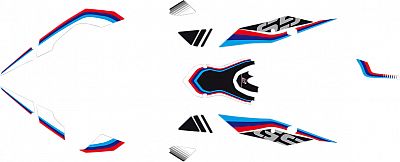 Uniracing BMW F800GS Adventure, Dekor-Set - Schwarz/Rot/Weiß/Blau von Uniracing