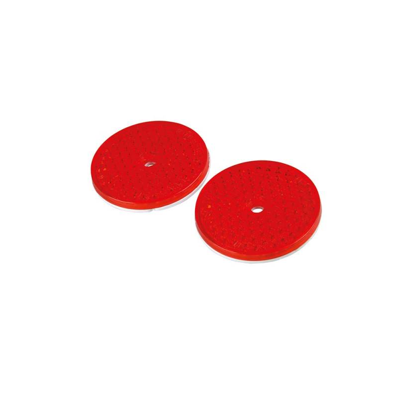 UNITEC Reflektor Heck rund 60 mm, 2er Set, Red, 0 von Unitec