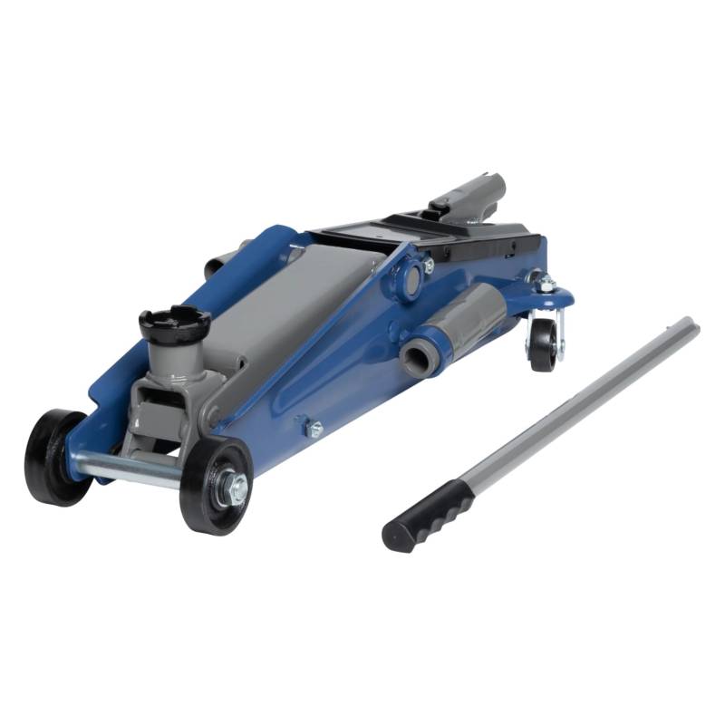 Cartrend hydraulischer Wagenheber, Rangierwagenheber für SUVs und Geländewagen mit Quicklift-Funktion, 2,5 Tonnen, blau von cartrend
