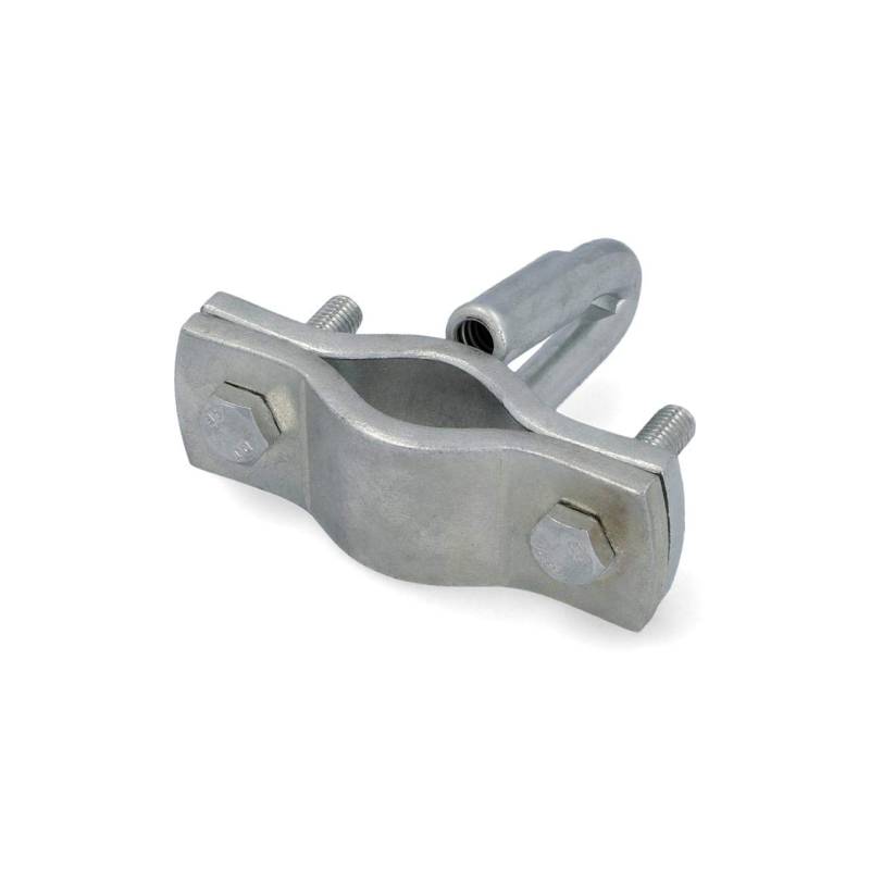UNITEC Halter für Anhängerabreisseil mit Federöse, universal passend, verzinkt, Hollandöse ideal für Wohnwagen und Anhänger, Silber von Unitec