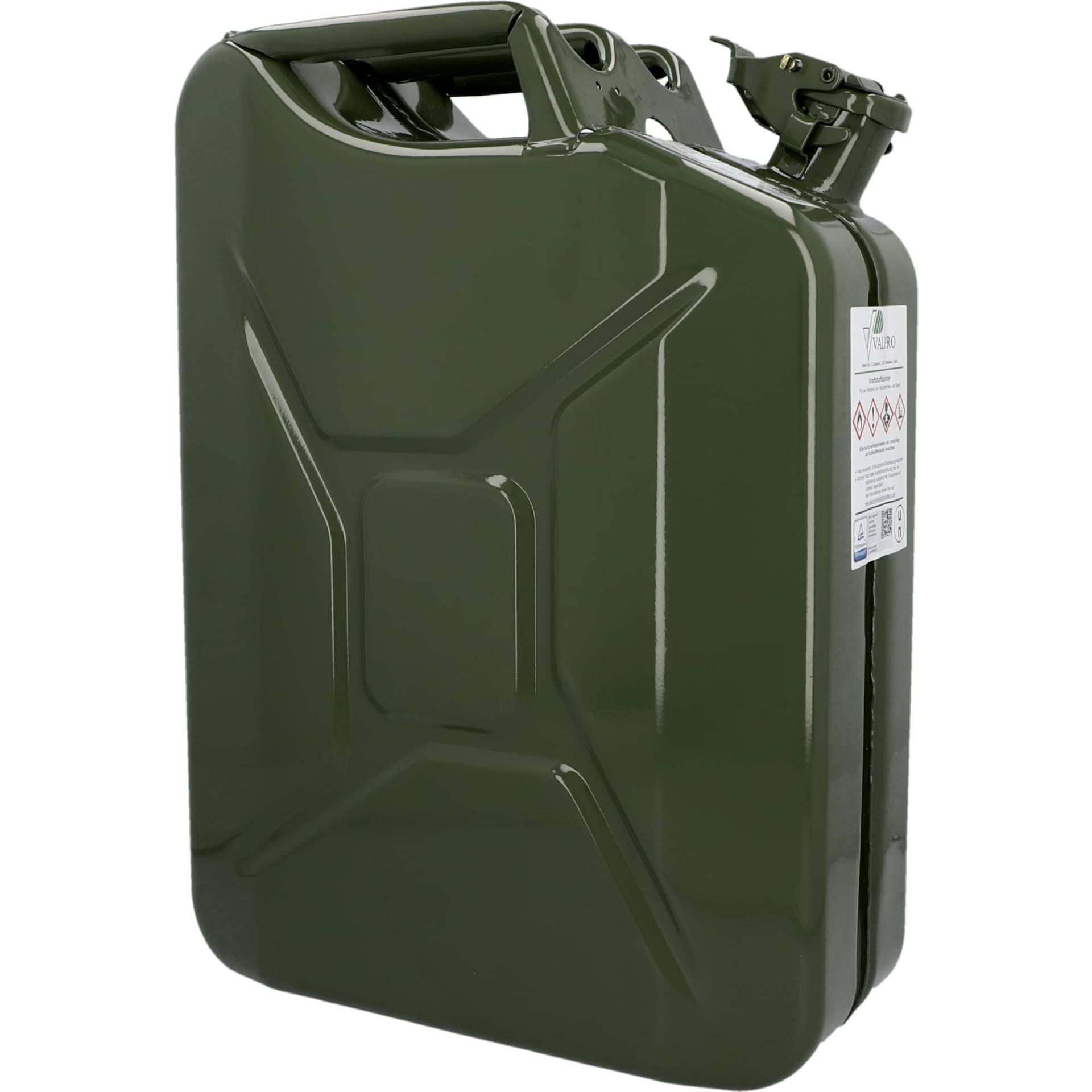 Unitec 73855 Benzinkanister, 20 l, aus Stahlblech, für Treibstoffe aller Art, mit BAM-Zulassung, inklusive Sicherungsstift, grün Unitec 73855 Benzinkanister, 20 l, aus Stahlblech, für Treibstoffe aller Art, mit BAM-Zulassung, inklusive Sicherungsstift, grün von Unitec