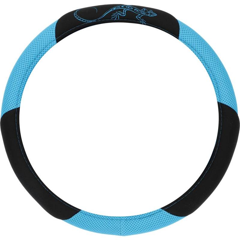 Unitec 75385 Lenkradhülle Reptilia, blau von cartrend