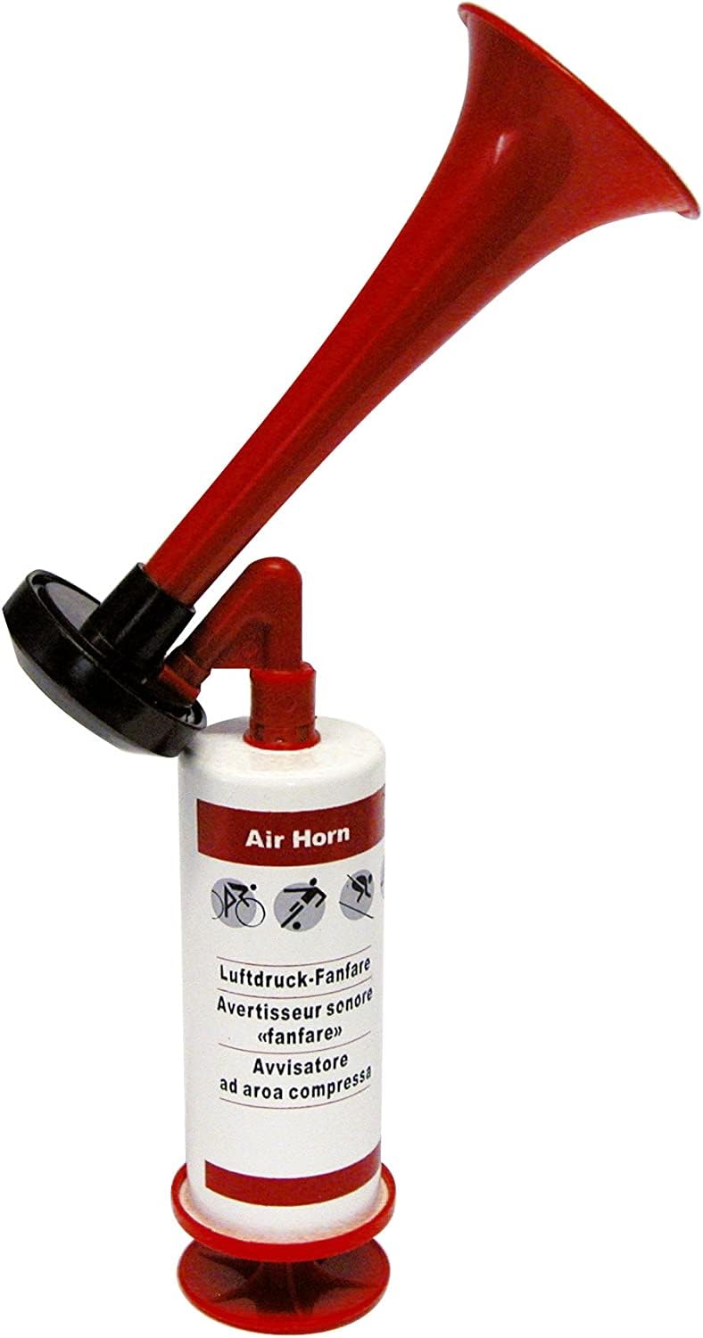 cartrend Fanfare Luftdruck, luftbetriebenes Horn, vielseitige Nutzung als Hupe im Straßenverkehr, Fußballspielen, Partys, rot cartrend Fanfare Luftdruck, luftbetriebenes Horn, vielseitige Nutzung als Hupe im Straßenverkehr, Fußballspielen, Partys, rot von cartrend
